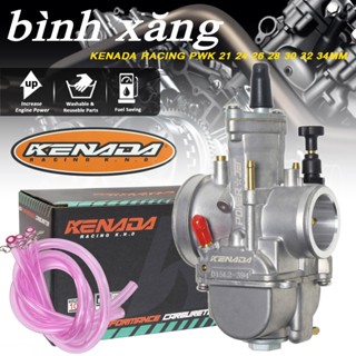 KENADA  RACING bình xăng con ga dẹp kenhin đủ họng 24 26 28 30 32 34mm cho Ga Dẹp PWL OKO MC RACING ĐEN