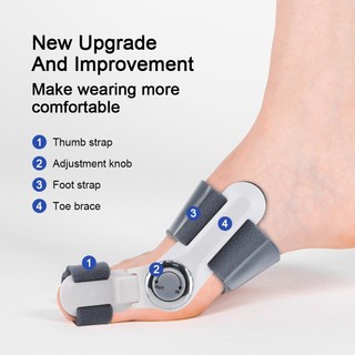 Hailicare Toe Bunion Corrector Cho Bunion Ngón Chân Seperator Nẹp Hallux Valgus Bunion Corrector Có Thể Điều Chỉnh Bunion Nẹp Với Dụng Cụ Tách Ngón Chân Để Giảm Bunion