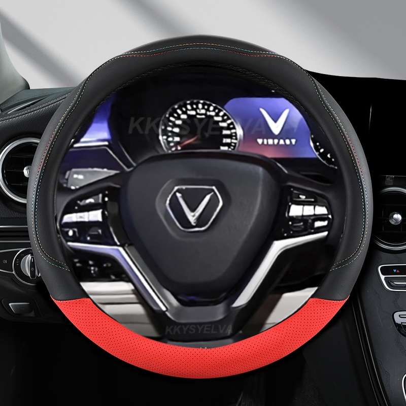 Dành Cho Vinfast VF5, VF7, VF8, VF9, LUX A2 Microfiber Da Thể Thao Hình Dạng Bọc Vô Lăng Ô Tô Phụ Ki