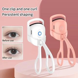 Máy uốn mi làm nóng bằng điện Máy uốn mi Mini Máy uốn mi nhiệt Điều khiển nhiệt độ Sạc công cụ trang điểm lâu trôi