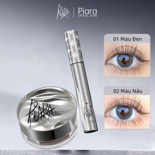 PIARA Mascara Dạng Bột Kết Hợp Giúp Kiểm Soát Dầu Và Trang Điểm Lâu Trôi, Màu Đen/nâu
