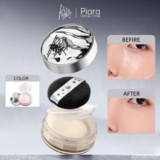 PIARA Phấn Phủ Trang Điểm Phấn Phủ Không Thấm Nước Kiểm Soát Dầu Lâu Trôi Lấy Nét Mềm/nhấp Nháy 6g