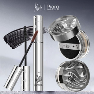 PIARA Bột Trang Điểm Lâu Trôi + Mascara Tự Nhiên Chống Thấm Nước Lâu Trôi