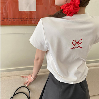 RANMO áo phông áo thun nữ croptop baby tee Casual Dễ thương Phong cách hàn quốc WCS2440AV7 15Z240409