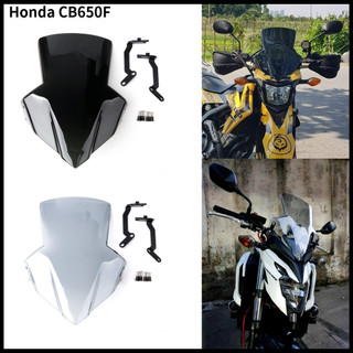 Kính chắn gió Areyourshop bằng nhựa ABS cho Honda CB650F 2014-2017 Xe gắn máy phụ kiện kính chắn gió kính chắn