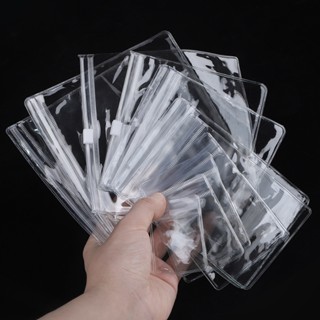 10 / 50 Chiếc PVC Tự Niêm Phong Nhựa Trang Sức Khóa Zip Túi Có Thể Đóng Lại Dày Trong Suốt Ziplock Bao Bì Túi Bảo Quản