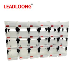 LEADLOONG 6/24 CÁI Hộp đựng ốc vít khay nhựa V1 đựng đồ đa năng, linh kiện, nuôi cá, ốc vít kích thước: 137x105x78mm