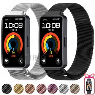  Dây đeo bằng thép không gỉ Vòng tay kim loại Vòng đeo tay thay thế cho Huawei Band 10 9 8 7 6   Honor Band 7 6 