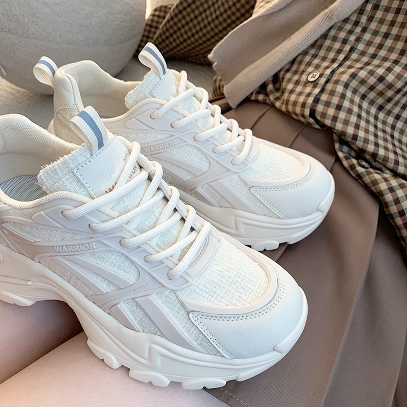 Giày Thể Thao Đế Dày Tăng Chiều Cao 3-5cm Mềm Mại Và Thoáng Khí Thời Trang Cho Nữ