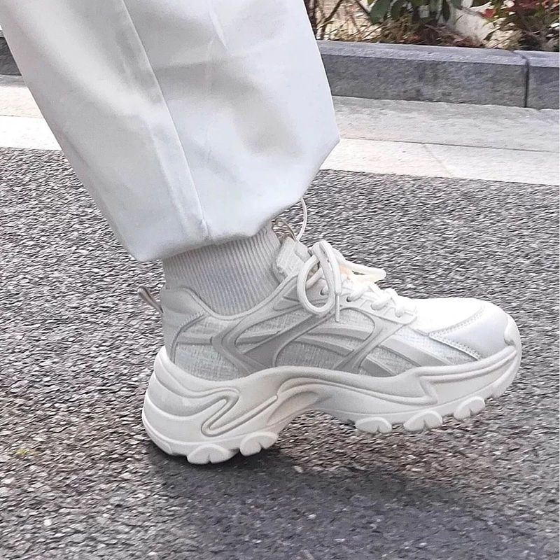 Giày Thể Thao Đế Dày Tăng Chiều Cao 3-5cm Mềm Mại Và Thoáng Khí Thời Trang Cho Nữ