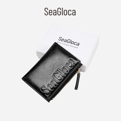 Seagloca Ví ngắn gập đôi thời trang chất lượng cao 2401