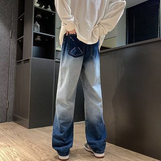 Quần Jean Nam Phong Cách Mỹ Gradient Quần Thời Trang Ống Rộng Cao Cấp Phù Hợp Với Thoải Mái 2024S-3XL