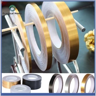 50m Bạc / đen / vàng Gạch men chống nấm mốc Băng trang trí Băng dán tường tự dính