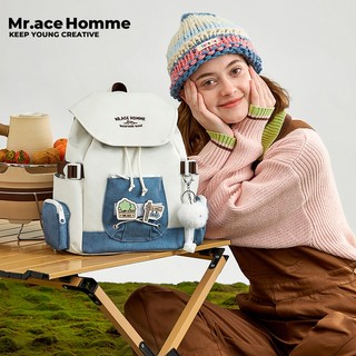 Ba lô Mrace Homme cho bé gái phong cách mới túi xách nữ unisex ba lô đi học nhiều ngăn túi
