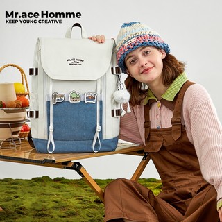 Mrace Homme nữ ba lô lớn chống thấm nước túi đi học nguyên bản dành cho học sinh túi thời trang dành cho nữ
