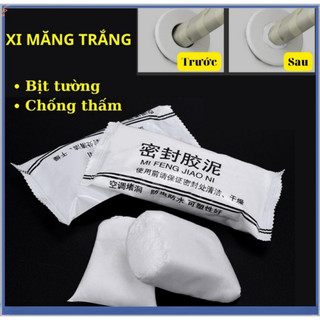 Xi măng trắng chống thấm cách nhiệt - Xi măng dẻo bịt lỗ điều hòa, đường ống nước