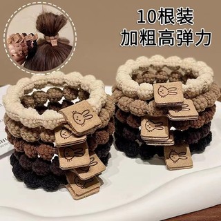 👾miua Dây Buộc Tóc Cao Su Co Giãn Tốt Hình Quả Táo Dễ Thương