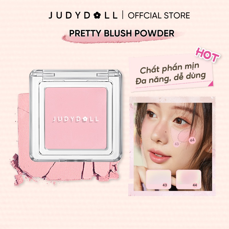 Phấn má hồng Judydoll màu đơn sắc tông nude tự nhiên 2g