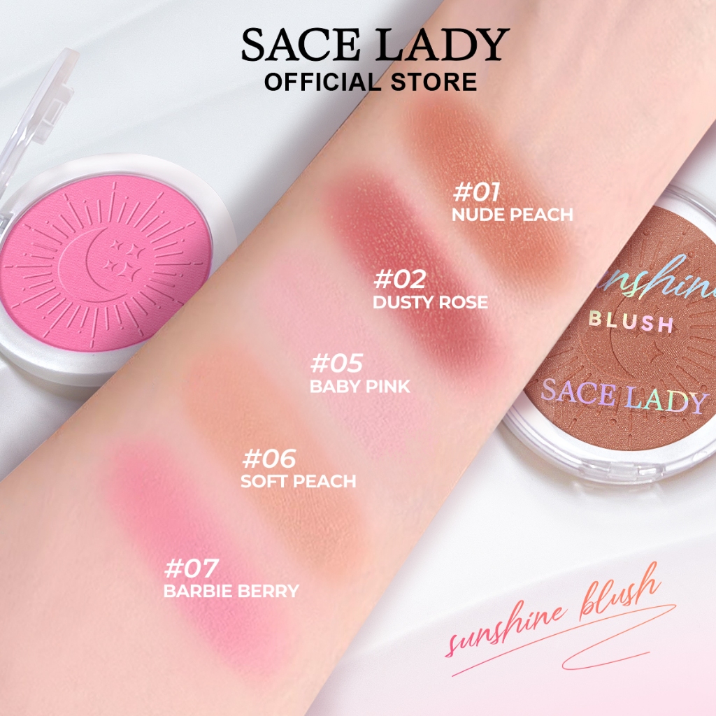 [Mua 2 cái giá 99k ]Phấn má SACE LADY mỏng mịn chống thấm nước trang điểm mặt 6g | BigBuy360 - bigbuy360.vn