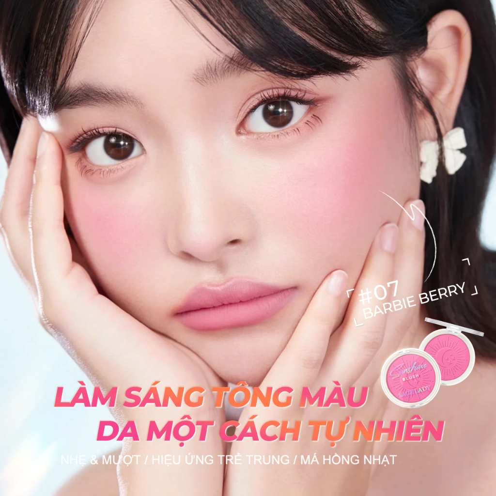 [Mua 2 cái giá 99k ]Phấn má SACE LADY mỏng mịn chống thấm nước trang điểm mặt 6g | BigBuy360 - bigbuy360.vn