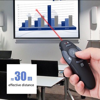  Bút Thuyết Trình Không Dây 2.4ghz Cổng usb Có Đèn Đỏ Điều Khiển Từ Xa 