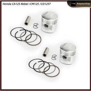 Bộ pít tông kèm vòng pít tông cho honda rebel 125 ca / cm cd125t cb125t bộ vòng đệm và pít tông