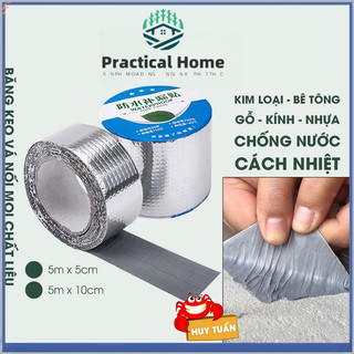 Cuộn băng 5m 5cm / 10cm Nhãn dán siêu dính rộng-Th dán chống nước