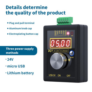Fnirsi sg-002 kỹ thuật số 4-20ma 0-10v điện áp gerador de sinal máy phát dòng điện chuyên nghiệp dụng cụ đo điện tử