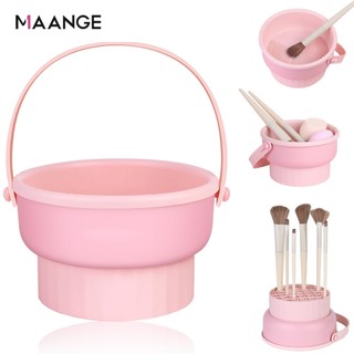 MAGEFY Cọ Trang Điểm Hộp Vệ Sinh Cọ Bọt Biển Giặt Khô Bụi Bột Puff Tẩy Tế Bào Chết Hộp Dụng Cụ Trang Điểm Giá Phơi