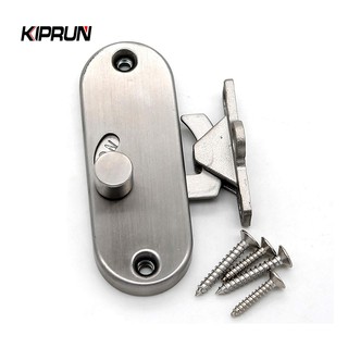 Khóa cửa trượt KIPRUN, Khóa cửa di chuyển 90 độ Khóa góc phải, Khóa cửa trượt bằng thép không gỉ 304 và Khóa bu lông chốt Khóa Cam