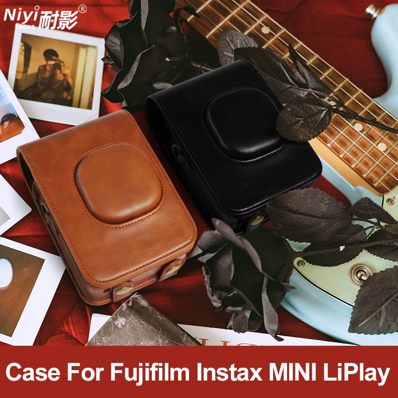 Bao Da Điện Thoại pu Bảo Vệ Toàn Diện Cho fujifilm fuji instax mini liplay 11 12 40 90 6 20 sq6 sq20