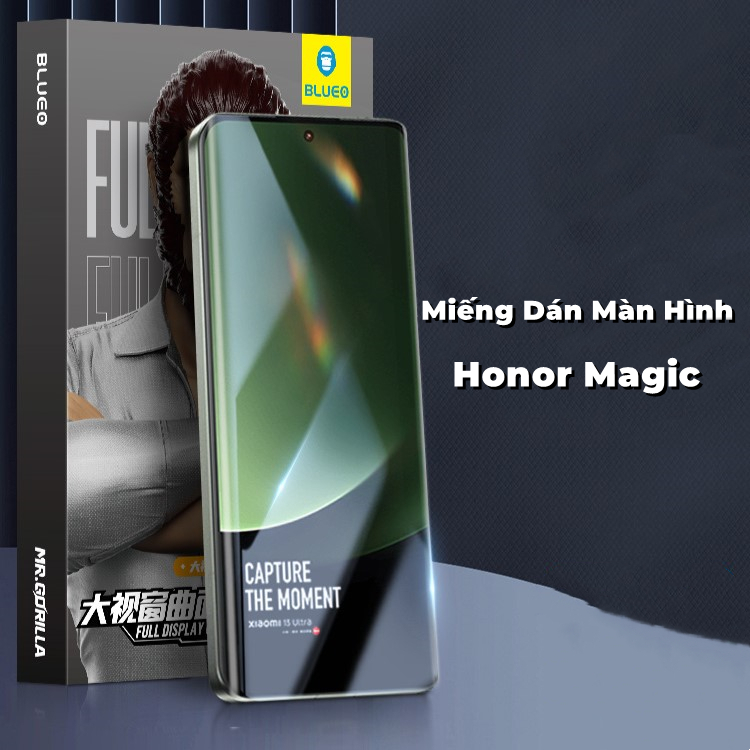 Blueo Kính cường lực cho miếng dán Honor Magic 7/6, Magic V3, Honor 200 chống trầy xước và chống dấu vân tay miếng dán điện thoại dán cường lực Honor Magic 7 pro miếng dán màn hình