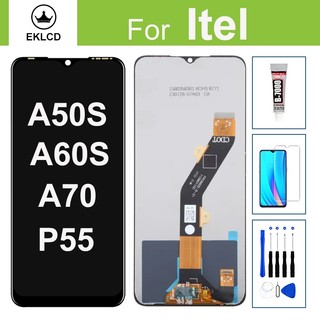 LCD Cho Itel A50 A60 A60S A70 P55 5G P661N P665L A665L Màn Hình Hiển Thị Bộ Số Hóa Cảm Ứng Bộ Phận Lắp Ráp