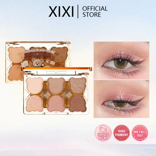 Xixi Bảng Phấn Mắt 4 Màu Trang Điểm Khỏa Thân Chống Thấm Nước Mịn Sắc Tố Phấn Mắt Mờ Lấp Lánh Shimmer Màu Đất Phấn Mắt Mỹ Phẩm Làm Đẹp NO.D571