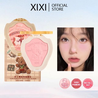 Xixi 6 Màu Blusher Trang Điểm Khoáng Đỏ Đỏ Đỏ Đỏ Chống Thấm Nước Lâu Dài Kem Tự Nhiên Cheek Tint Blush Mỹ Phẩm NO. D568