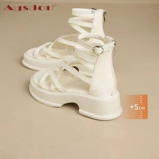 Agsdon  Giày Sandal La Mã Nữ Đế Dày 2024 Phong Cách Mới Mùa Hè Mặc Bên Ngoài Váy Phù Hợp Với Thời Trang Giày Đi Biển Phù Hợp
