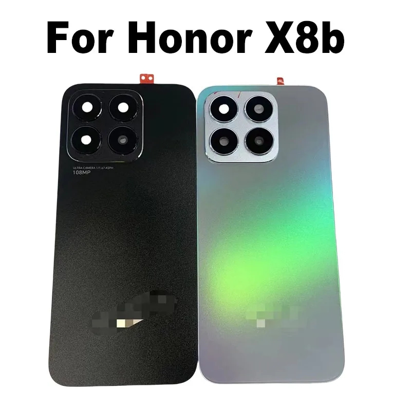 Mới Cho Huawei Honor X8b Mặt Sau Pin Nhà Ở Kính Bảng Điều Khiển Cửa Sau Thay Thế LLY-LX1 LLY-LX2 LLY