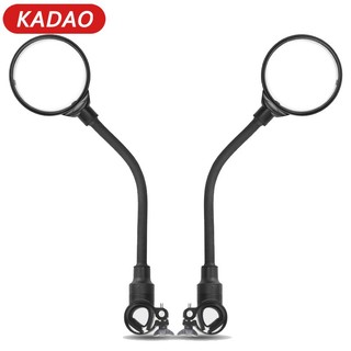 Gương chiếu hậu xe đạp KADAO Ống uốn cong màu đen 360° Gương chiếu hậu xoay được