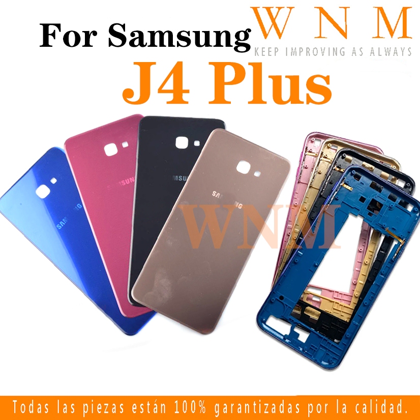 Mới Dành Cho Samsung Galaxy J4 Plus 2018 J4 + J415 Full Housing Viền Lưng Pin + Khung Giữa + Bộ Phận
