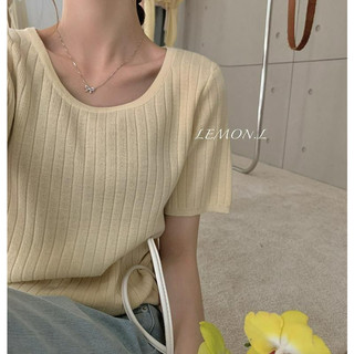 Áo thun ngắn tay cổ tròn màu trơn 72154