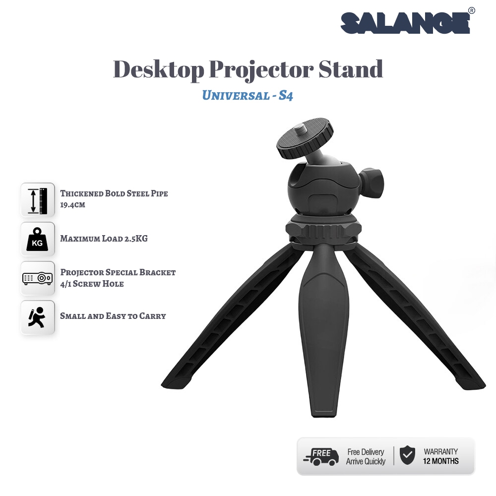 Salange S4 Máy Chiếu Mini Chân Đế Tripod Có Thể Điều Chỉnh Chân Đế Tripod Mini Để Bàn Chân Đế Tripod