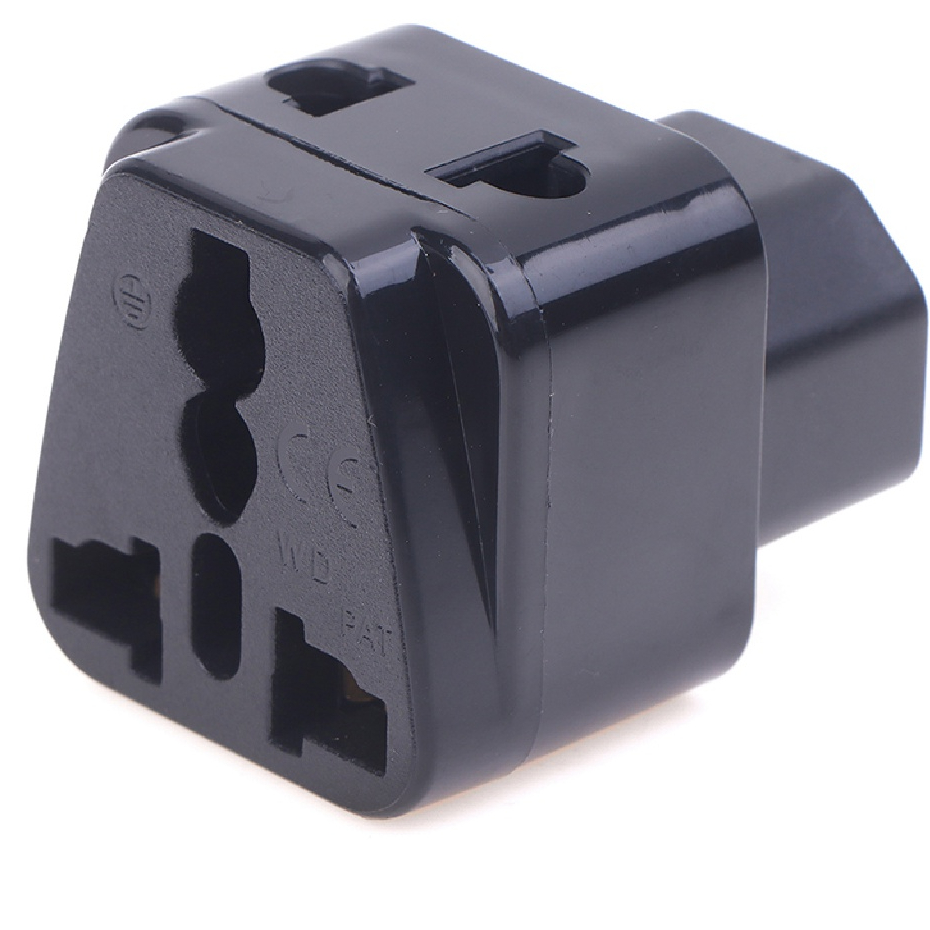 Phích Cắm Nguồn Chuyển Đổi 2 Trong 1 IEC 320 C14 Male Sang C13 Female PDU / UPS C13 Female