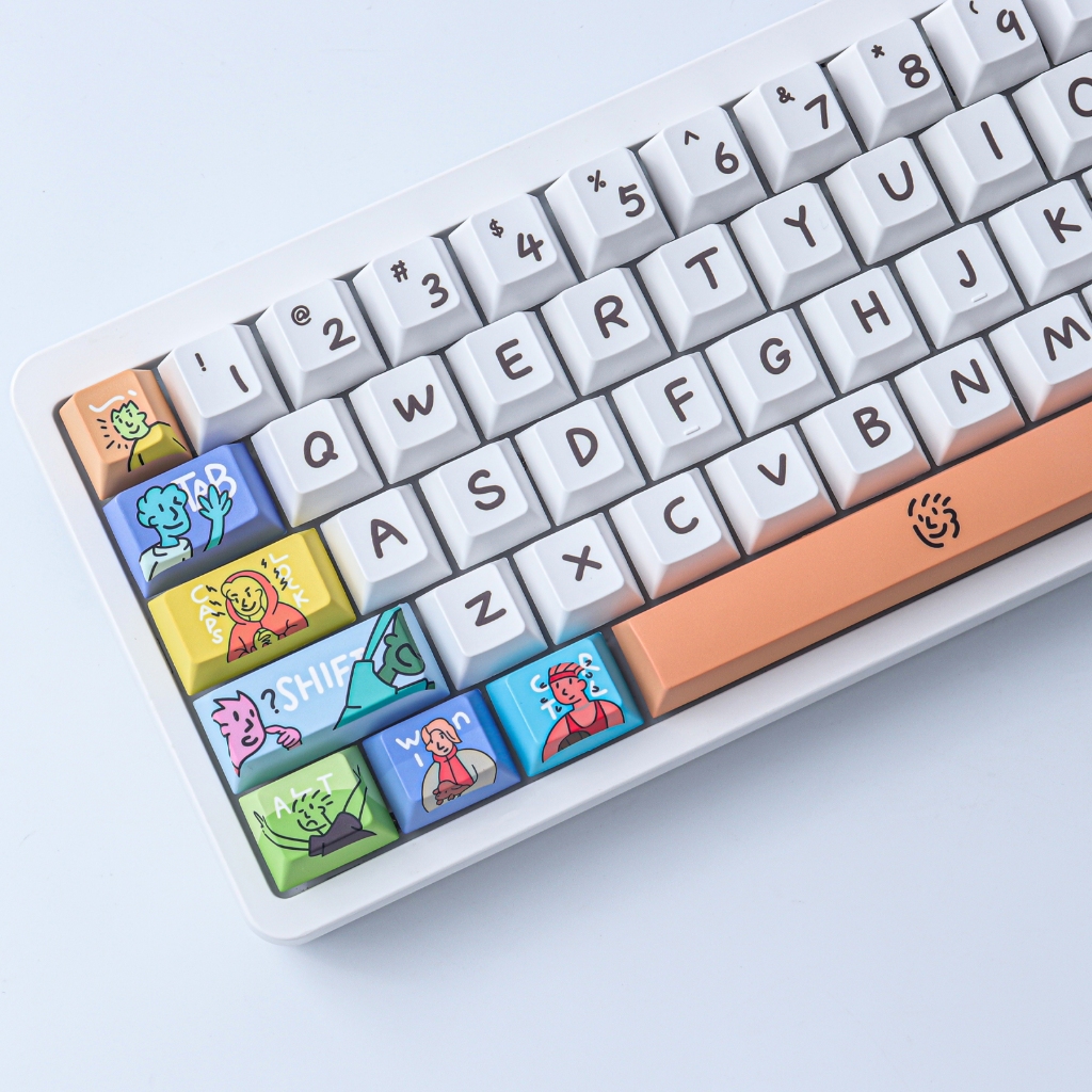 Gmk Fancy Keycap 134 Phím PBT Cherry Profile DYE-SUB Cá Tính Cho Bàn Phím Cơ
