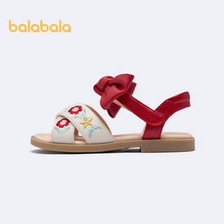 Balabala Trẻ Em Sals Giày Công Chúa Mùa Hè Bé Gái Trẻ Em Trung Niên Trẻ Em Trẻ Em Chống Rơi St Đáy Nơ Xu Hướng