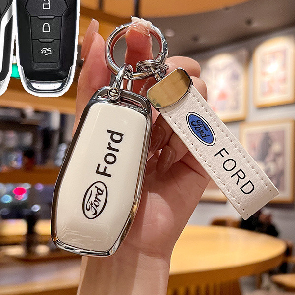 Chìa gập Bao chìa khóa Ford Ranger XLS (2019-2025) XLT,TPU Chìa gập Bao móc khoá bọc ốp chìa khóa xe