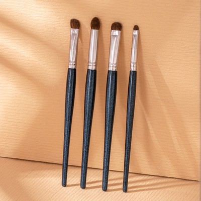 【OVW】4 chiếc Pony Hair Makeup Brush Kit Eye Shader Blend Brush Dụng cụ mỹ phẩm ZH00026