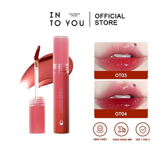 【Thời hạn hiệu lực: 9-12 tháng】INTO YOU Son Bóng Nước Gương Mở Nắp Dưỡng Ẩm