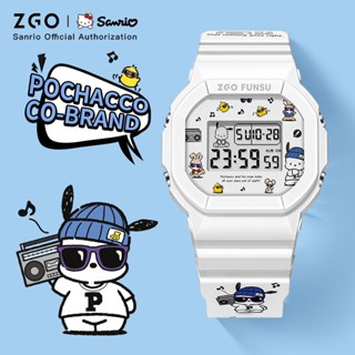  ZGO x Sanrio Pacha Dog Đồng hồ điện tử cho trẻ em Đồng hồ nữ Đồng hồ chống thấm nước Glow In The Dark Watch Quà tặng sinh viên 8611 