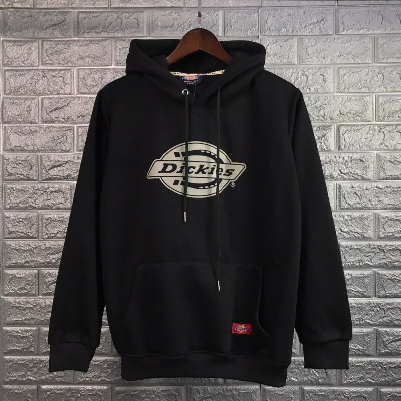 Hàng sẵn có Áo hoodie Cotton nguyên chất dicki es logo cổ điển In hình nam nữ Cặp đôi Nhãn cổ áo phong cách + Thẻ