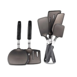Bộ 6 Món Tay Cầm Chiên Cá Thìa Silicon Thìa Nhà Bếp Hộ Gia Đình Dụng Cụ Nấu Ăn Đồ Dùng Nhà Bếp